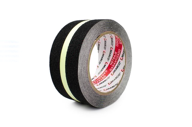 CINTA ADHESIVA ANTIDESLIZANTE 50MMX5M NEGRO/LUMINISCENTE