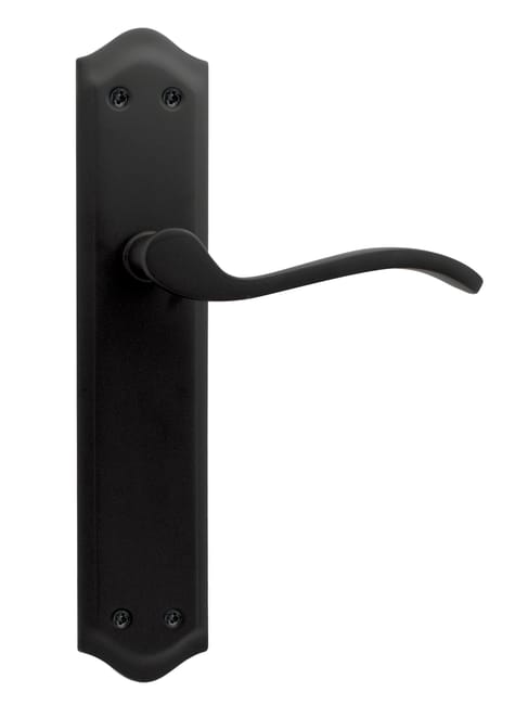 JUEGO DE MANILLAS PLACA CIEGA NEGRA ORYOL - 1