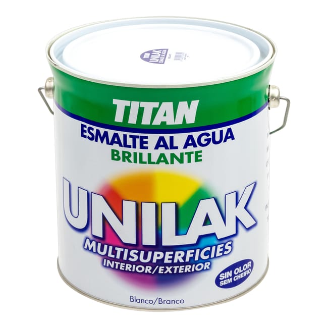 ESMALTE ACRILICO  BRILLANTE MULTIADHERENTE  UNILAK 4L BLANCO - 1