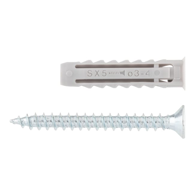 TACO NYLON DE EXPANSION  SX  5 X 25 MM CON TORNILLO FISCHER.  25 UDS - 1