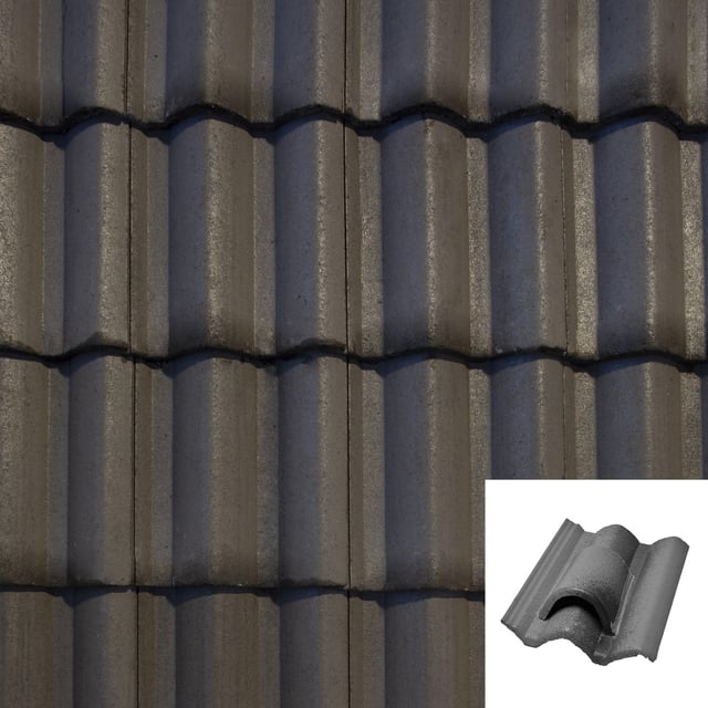 TEJA HORMIGÓN DE VENTILACIÓN GREDOS GRIS