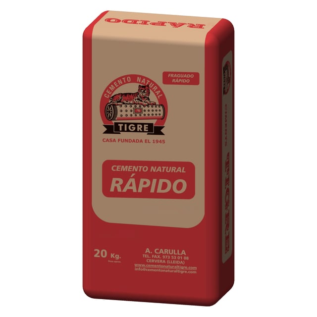 CEMENTO NATURAL EL TIGRE GRIS 20 KG