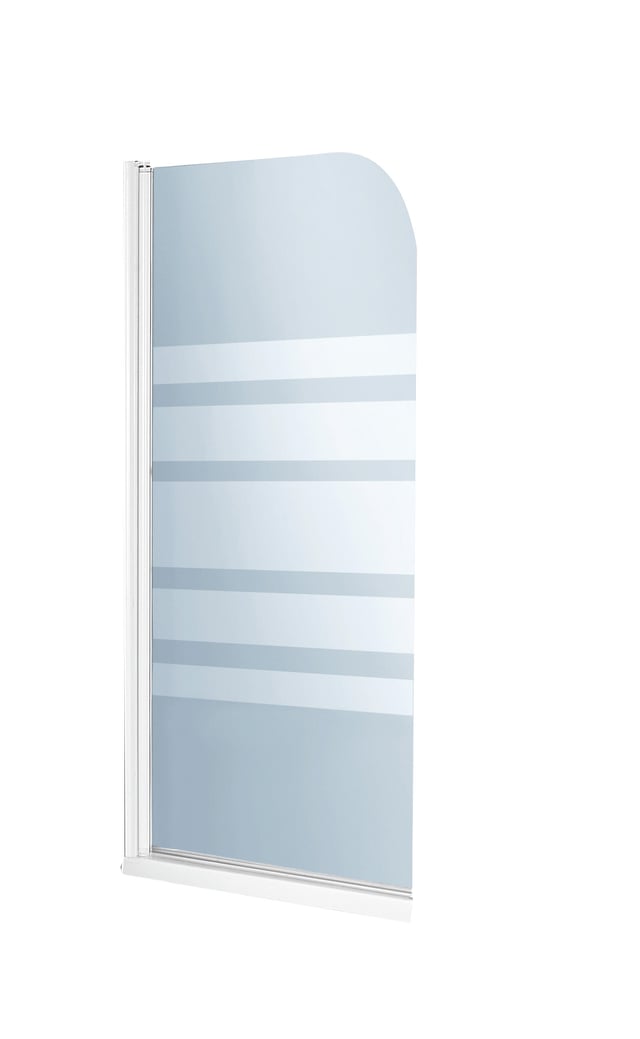 BIOMBO DE BAÑERA ABATIBLE NOA 76X130CM BLANCO
