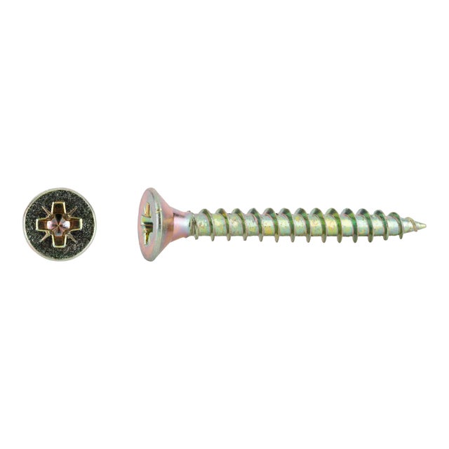 TORNILLOS TIRAFONDO PARA MADERA BICROMATADOS 6X50MM. 100UDS