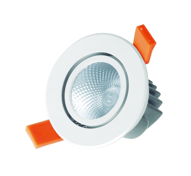 DOWNLIGHT LED EMPOTRAR CIRCULAR BASCULANTE 8W LUZ NEUTRA