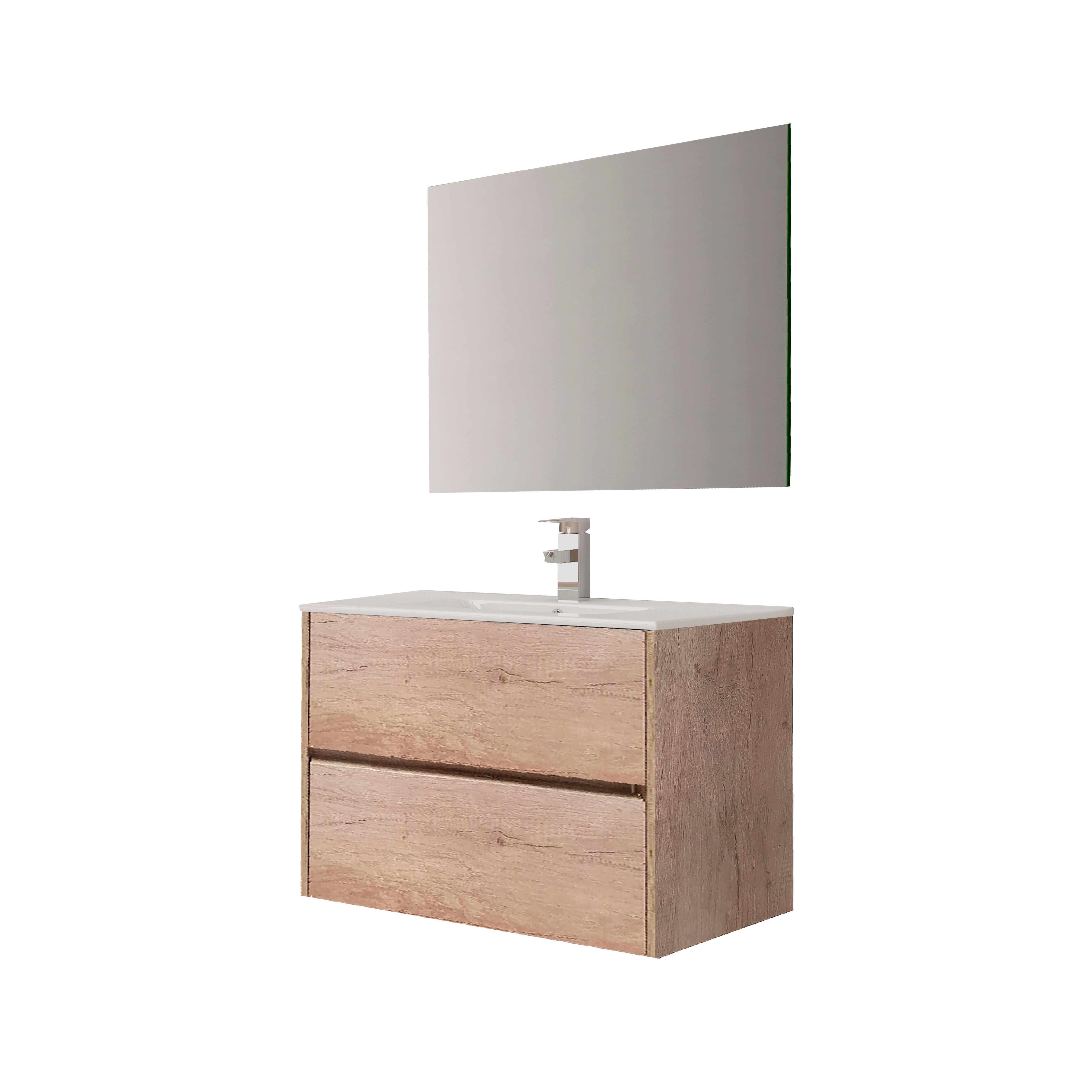 MUEBLE DE BAÑO BAIKAL ROBLE HERCULES 80X45CM - 3