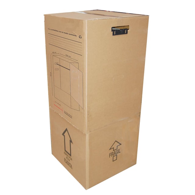 CAJA ARMARIO DE CARTON GUARDARROPA 140 X 50 X 50 CM.