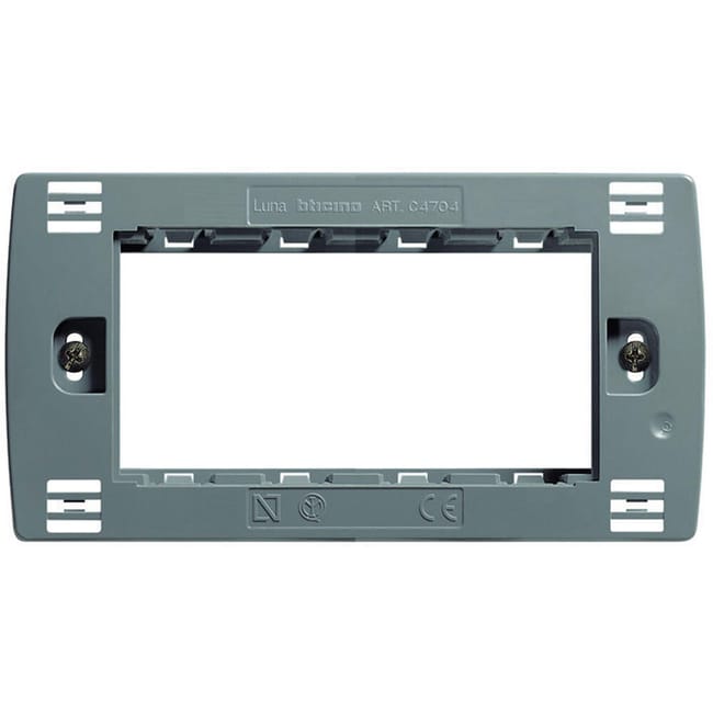 BASTIDOR 4 MODULOS CAJA RECTANGULAR LUNA - 1