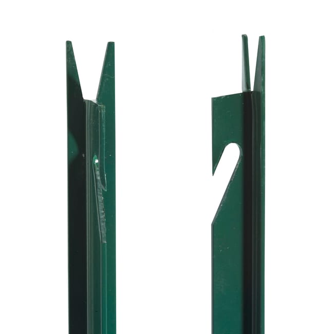 POSTE EN T VERDE SECCIÓN 30X30 MM 1,2 M - 1