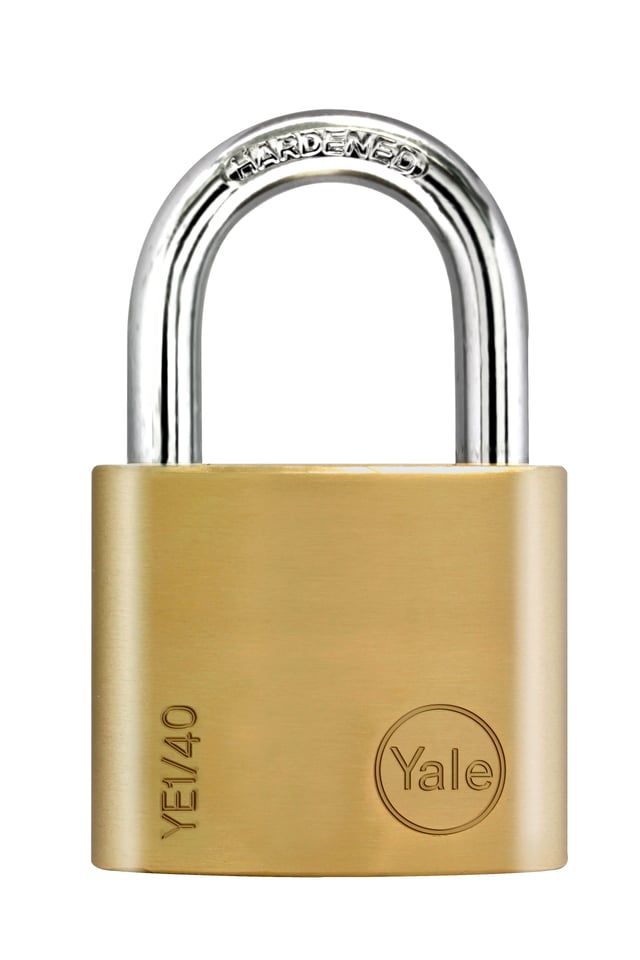 CANDADO DE SEGURIDAD PARA PUERTA 30MM DE LATÓN CON 3 LLAVES YALE