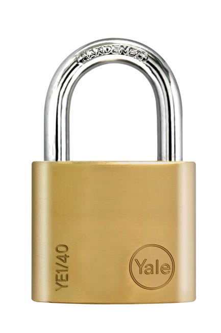 CANDADO DE SEGURIDAD PARA PUERTA 50MM DE LATÓN CON 3 LLAVES YALE - 1
