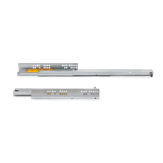 GUÍA PARA CAJÓN 50CM GALVANIZADA FIJACIÓN LATERAL CIERRE PUSH EXTRACCION TOTAL