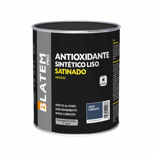 ESMALTE SINTETICO ANTIOXIDANTE SATINADO 750ML AZUL COBALTO