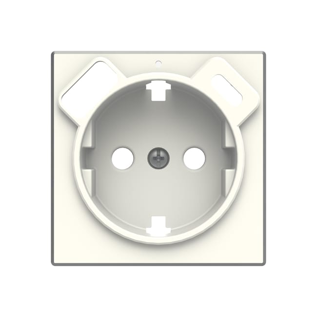 TAPA SCHUKO+2USB SERIE SKY BLANCO - 1