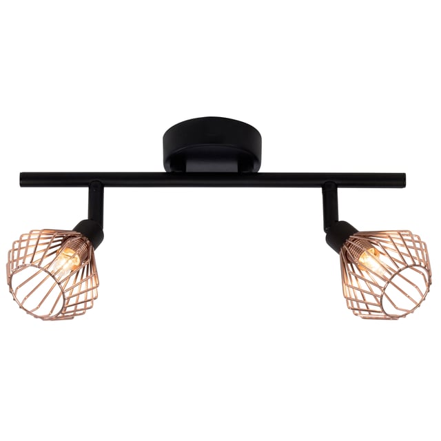 FOCO 2 LUCES DALMA MARRON