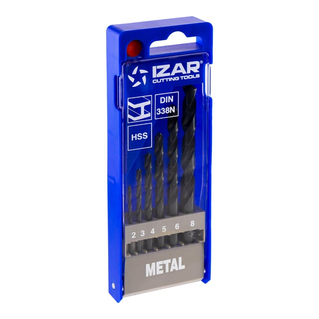 6 BROCAS METAL HSS 2 A 8 MM IZAR