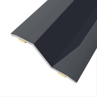 PERFIL TRANSICIÓN SUELO DESNIVEL ADHESIVO ACERO NEGRO 83CM - 1