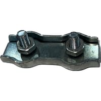 SUJETACABLE PLANO DOBLE  GALVANIZADO 2 MM. 8 UDS - 1