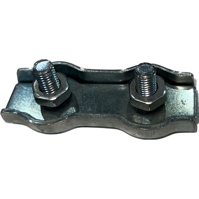 SUJETACABLE PLANO DOBLE  GALVANIZADO 2 MM. 8 UDS - 1