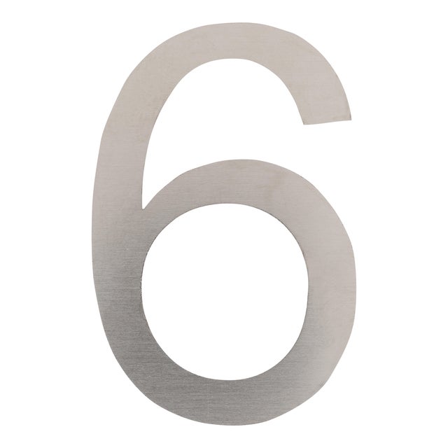 SEÑAL NÚMERO 6 Y 9 ACERO INOXIDABLE 1UD