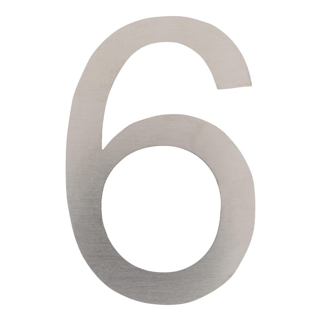 SEÑAL NÚMERO 6 Y 9 ACERO INOXIDABLE 1UD - 1