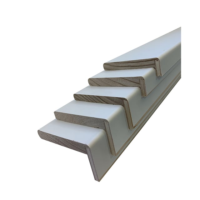 MOLDURAS PARA TABIQUE HASTA 9 CM MADERA FENÓLICA MELAMINADA BLANCA