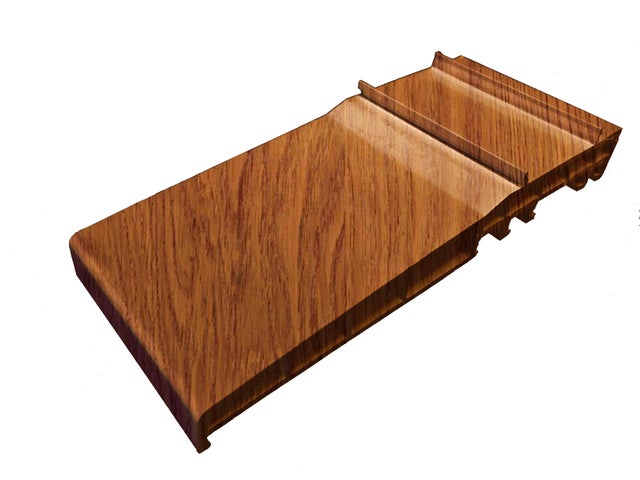 PERFIL VIERTEAGUAS VENTANA PVC ROBLE