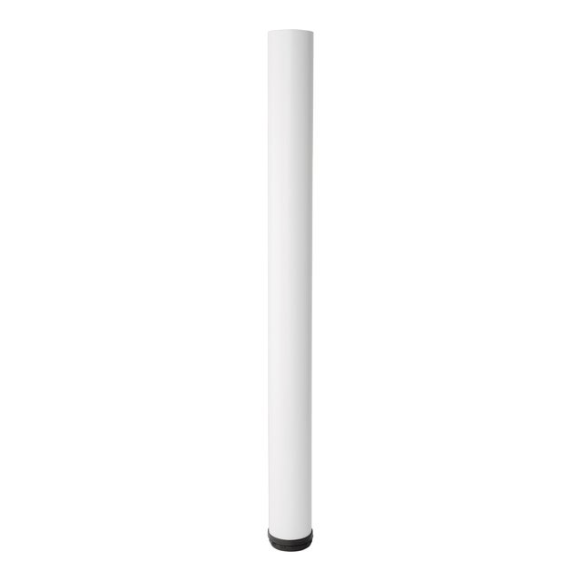 PATA MUEBLE ACERO REDONDA 710MM 60MM BLANCA. 4UDS