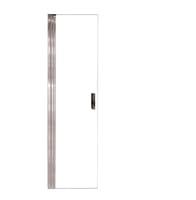 MAMPARA PANEL DE DUCHA ABATIBLE CARIBE PRO 80CM CON TIRADOR CROMO - 2