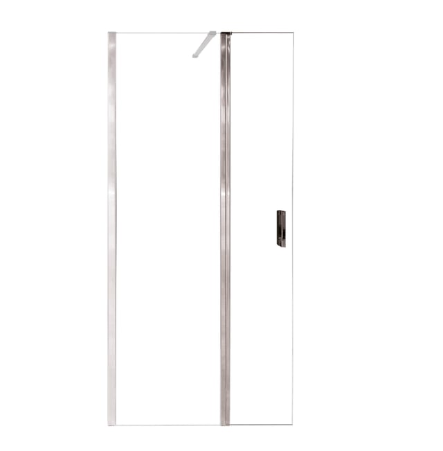 MAMPARA PANEL DE DUCHA PUERTA ABATIBLE CARIBE PRO 50CM CON TIRADOR CROMO