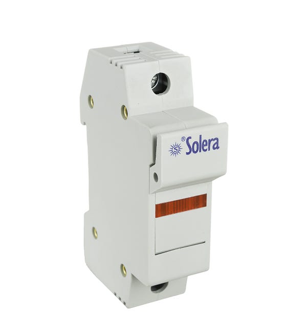 PORTAFUSIBLE 10X38 1P PARA CARRIL - 1