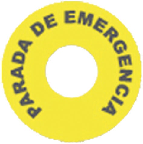 ETIQUETA PARO DE EMERGENCIA