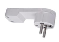 CLAVIJA TRASMUEBLE  2 POLOS + TOMA TIERRA LATERAL 16A BLANCO - 1