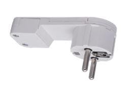 CLAVIJA TRASMUEBLE  2 POLOS + TOMA TIERRA LATERAL 16A BLANCO - 1