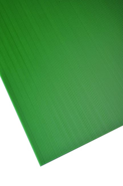 POLIPROPILENO ALVEOLAR VERDE  200 X 100 X 0,25 CM - 1