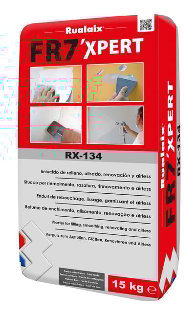 PLASTE EN POLVO CAPA GRUESA 15KG RUALAIX 7H  - 1