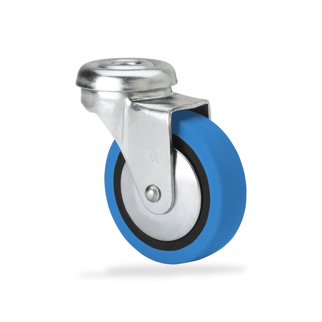 RUEDA CARRETILLA 40MM POLIURETANO. HASTA 22KG. LLANTA ACERO