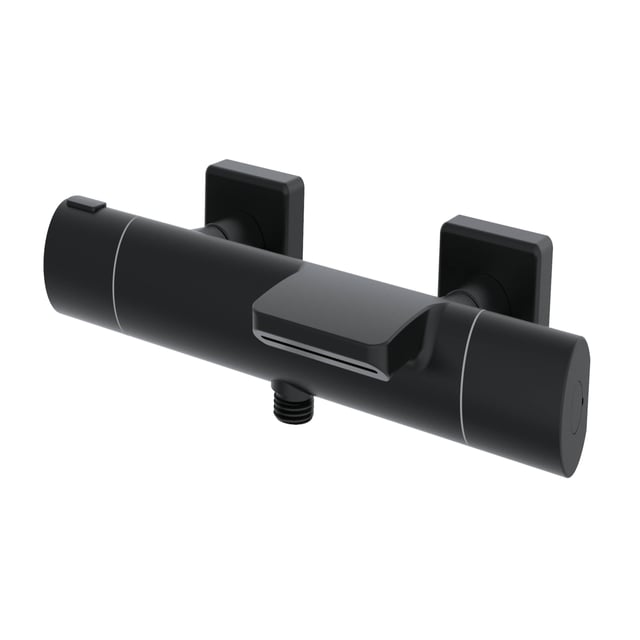 GRIFO DE BAÑERA TERMOSTÁTICO ROUEN NEGRO