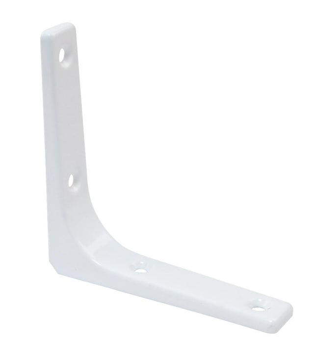ESCUADRA SOPORTE PARA BALDA METALICA BLANCA 200 X 150  MM. MOD 2 AMIG