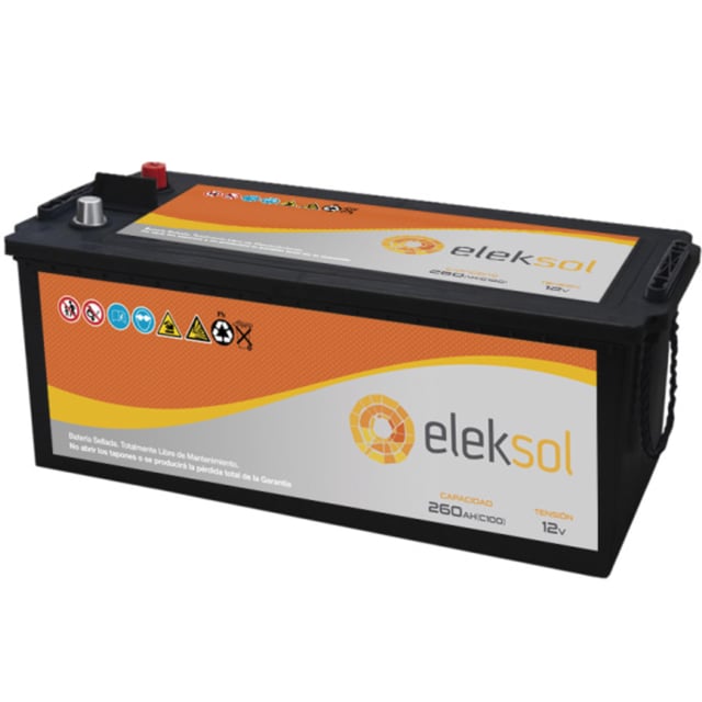 BATERÍA PLOMO SELLADO 12V 260AH C100 ELEKSOL