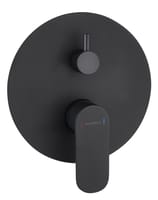 MONOMANDO DE DUCHA EMPOTRADO REDONDO NEGRO - 1