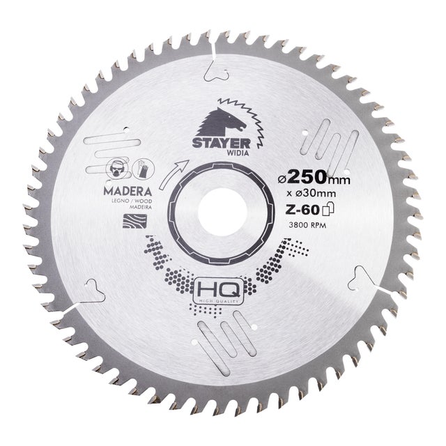 DISCO DE WIDIA CORTE MADERA FINO 300MM Z96 STAYER