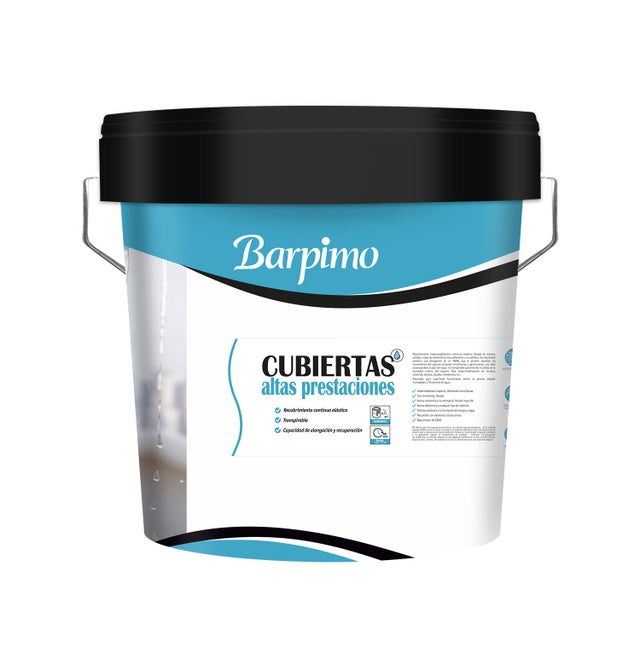 IMPERMEABILIZANTE CAUCHO BARPIMO 14L ANTRACITA