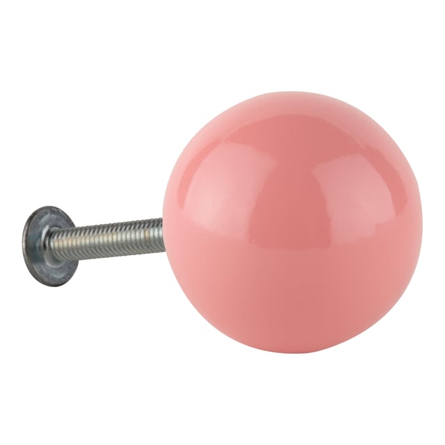 POMO PLASTICO BOLA MUEBLE ABS ROSA MODELO P 308.30