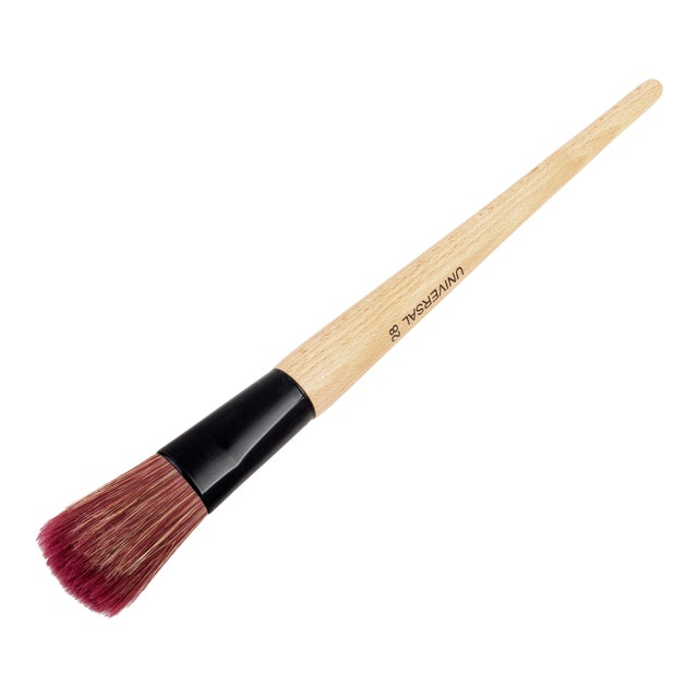 PINCEL PLANO CERDA NATURAL + PET PLUMADO Nº28
