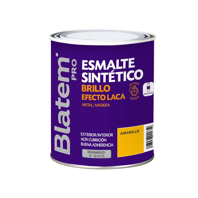 ESMALTE SINTETICO BRILLANTE 750ML AMARILLO REAL - 1