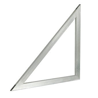 ESCUADRA DE OBRA GALVANIZADA 80 X 80 CM - 1