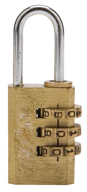 CANDADO DE SEGURIDAD PARA MALETA 22MM DE LATÓN CON COMBINACIÓN PERSONALIZABLE YALE - 1