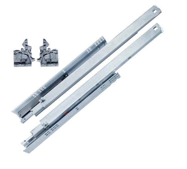 JUEGO GUIA CAJON OCULTA SOFT CLOSING 500 MM 4183 - 1