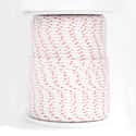 CUERDA POLIPROPILENO CABLEADA 8MM. 1M BLANCO CON PINTAS ROJAS ROMBULL - 1